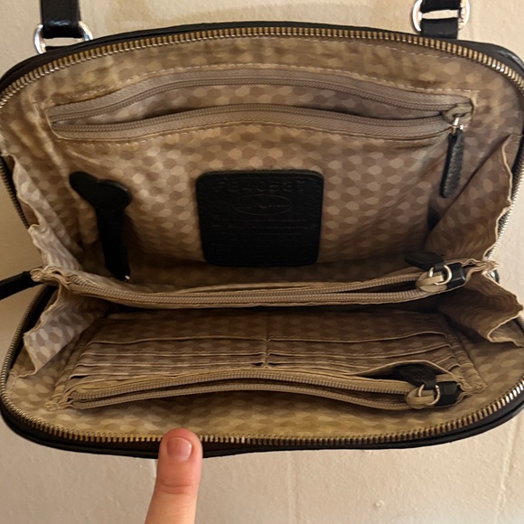 Brighton Tan and Black Woven Crossbody Bag - Picture 7 of 10